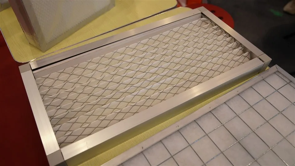 Přizpůsobený panel Plidně před 20*20*1 24*24*1 Hliníkový rámový vzduchový kovový filtr