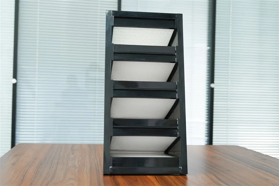 Velkoobjemový vysoce účinný rám z ABS W Typ V tvar vzduchového filtru pro čisté prostory