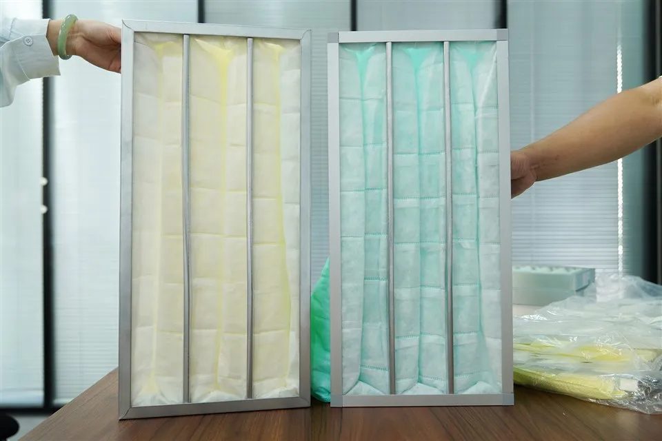 Ventilační systém hliníkový rám F7 F8 F9 kapesní vzduchový filtr